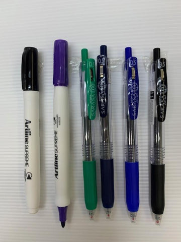 Sarasa 0.5 Pen & Whiteboard Marker