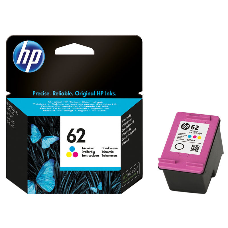 HP 62 Ink Cartridge C2P06AA Tri Color