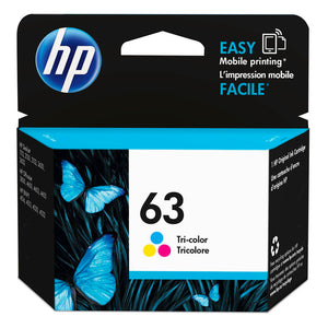 HP 63 Ink Cartridge Tri-Color F6U61AA