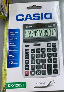 Casio DX - 120ST  12 Digit Caculator