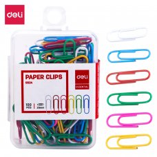 E0024 DELI COLOR PAPER CLIPS