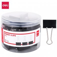 E8562A DELI BINDER CLIP (24PCS/TUB)