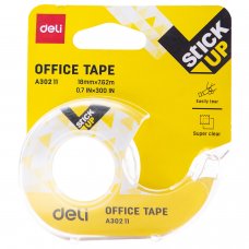 EA30211 DELI SUPER CLEAR OFFICE TAPE 18MMX7.62M