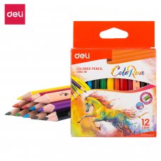 C00400 DELI COLOR PENCILS 12 COLORS ( Short )