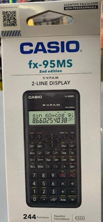 95ms 2nd Edition Casio Fx 95 Ms Casio Fx 95MS Scientific Caculator –
