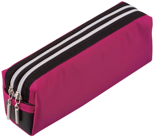 Double fasterner color pen case