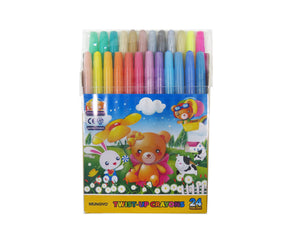 Mungyo 24 colors Twist Crayons-MTC24 (Hot deals)