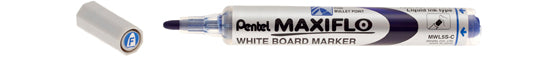 Pentel  Maxiflo Chisel & Fine White Board Marker