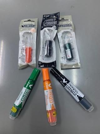 pilot V Board Markers & Refills ( 3Colours Set )